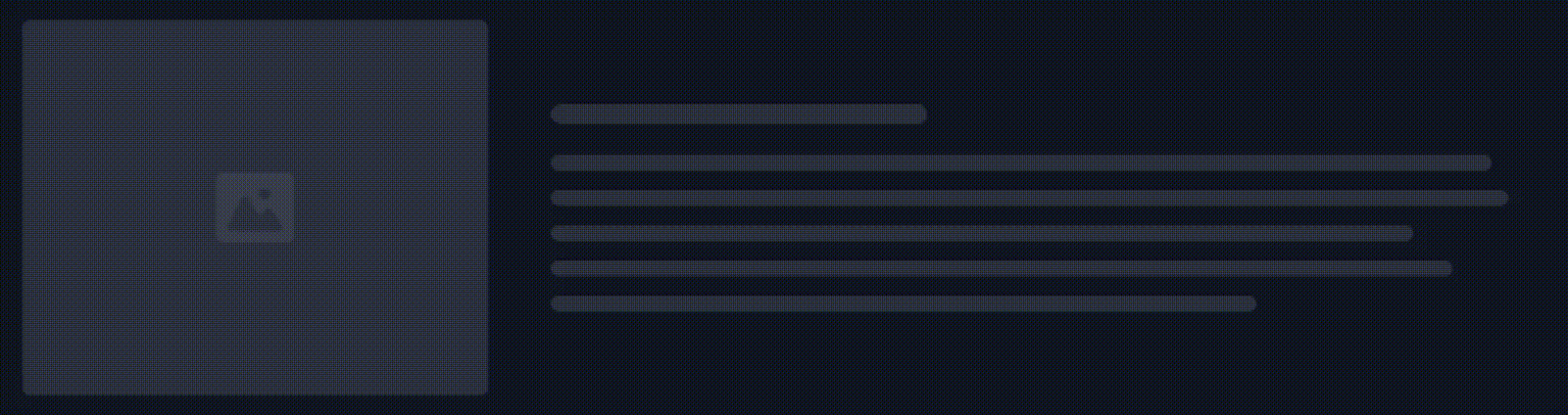 İçeriğin Yüklendiğini hissettirmek için yanıp sönme effekti kullanılır.